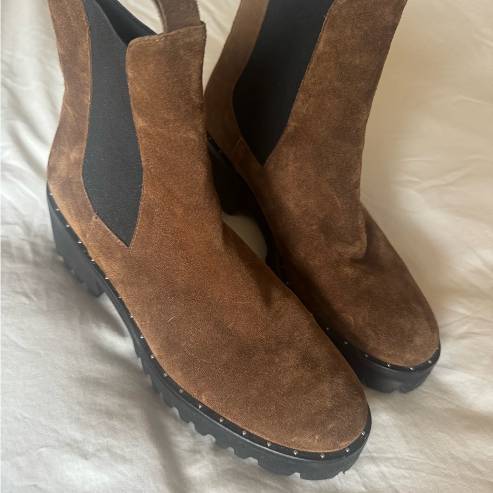 Freda Salvador Brown Ankle Boots